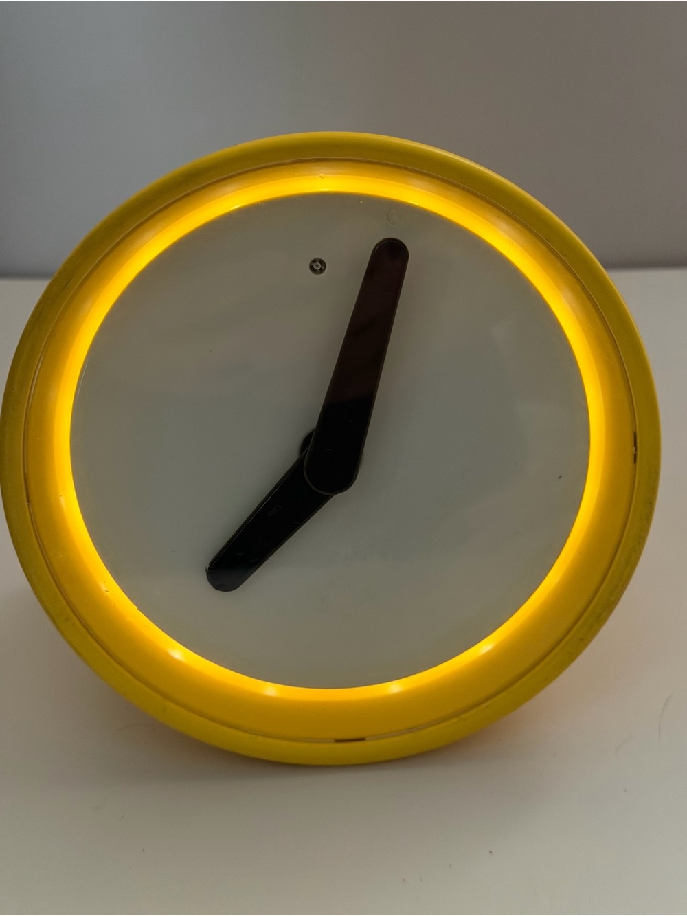 IKEA stolpa Yellow LED Accent Clock - Modern Home